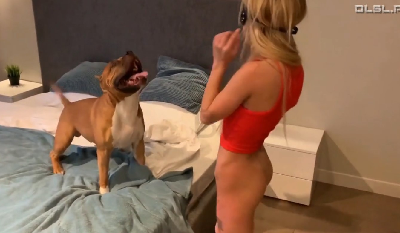 Free animal sex with a blonde beauty