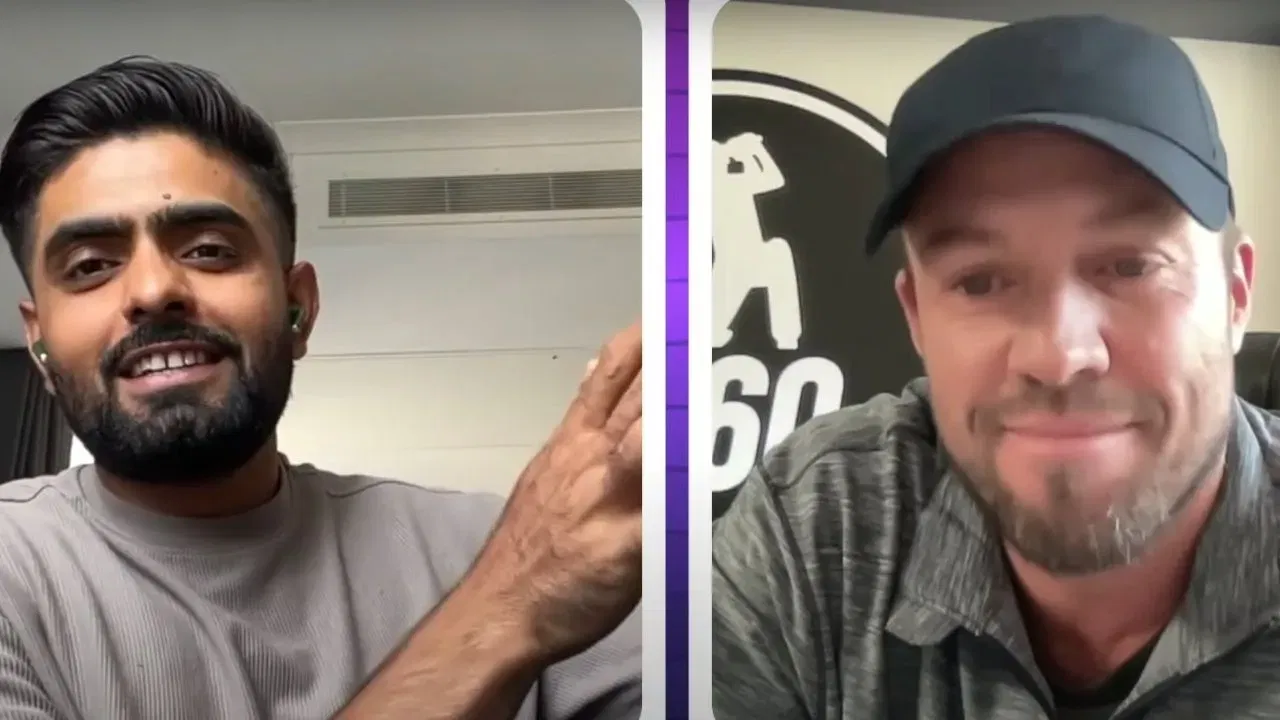 AB de Villiers treats Babar Azam like his own son, offers fatherly advice