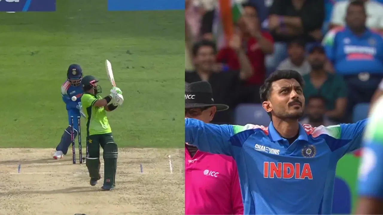 Watch: Axar Patel bamboozles Mohammad Rizwan; Rohit Sharma calls emergency huddle to fire up Team India