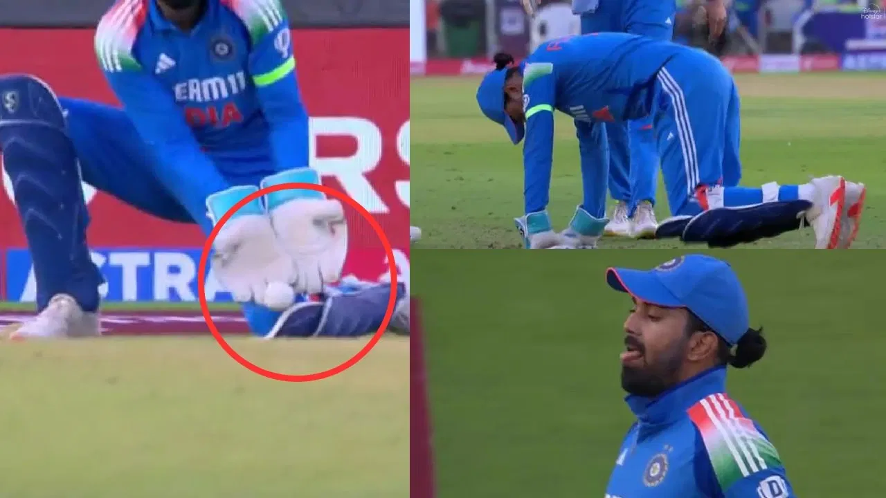 Watch: Harshit Rana injures KL Rahul’s knee, leaves him in agonizing pain in Ahmedabad