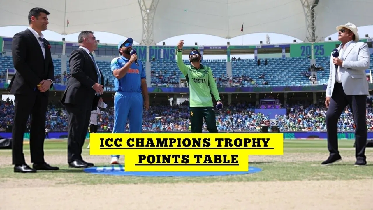 ICC Champions Trophy Points Table 2025: Updated Standings After India vs Pakistan, Match 5