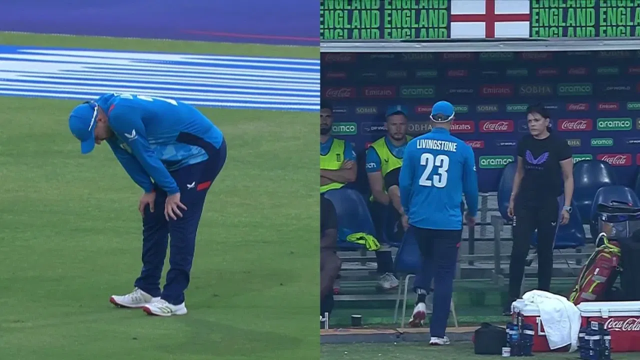 Watch: Liam Livingstone gets injured after Mark Wood, limps off the field during AFG vs ENG clash