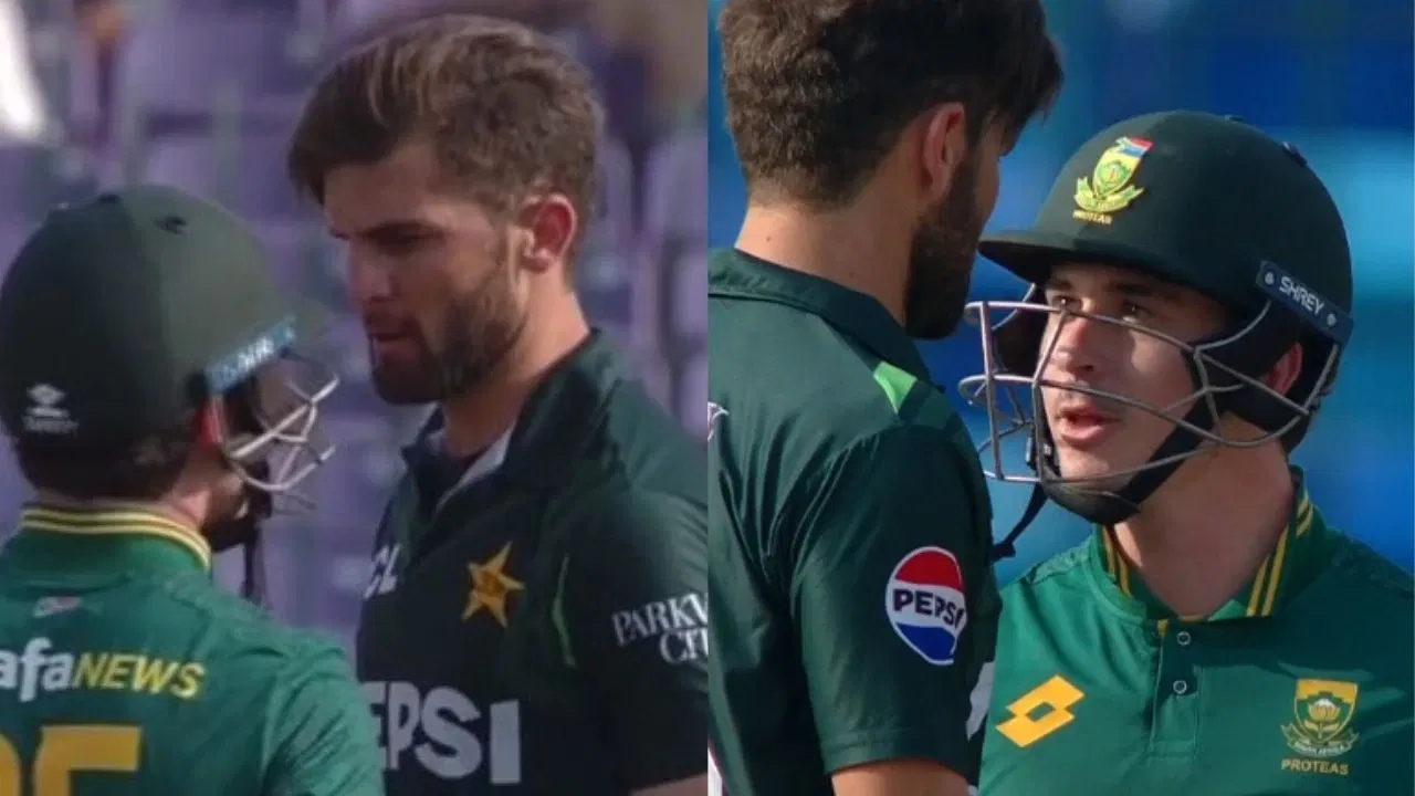 Watch: Shaheen Afridi and Matthew Breetzke engage in UGLY fight during PAK vs SA ODI