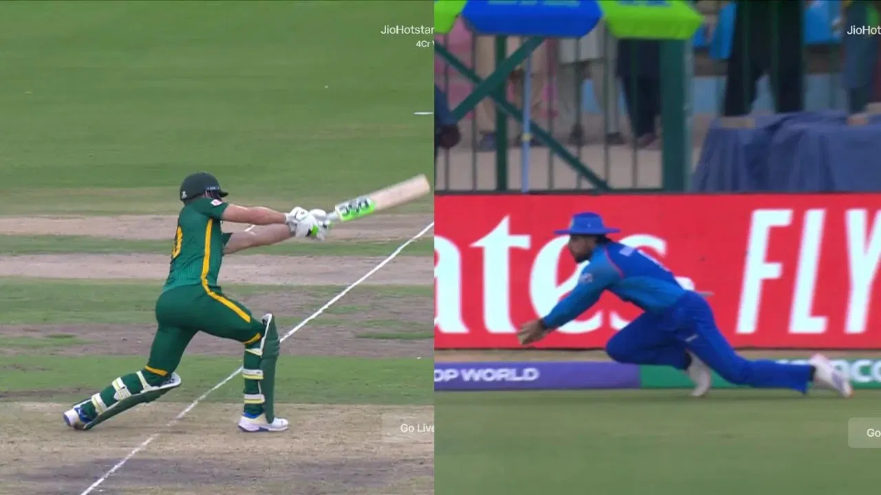 Watch: Rahmat Shah takes stunner to remove David Miller in AFG vs SA clash in CT 2025