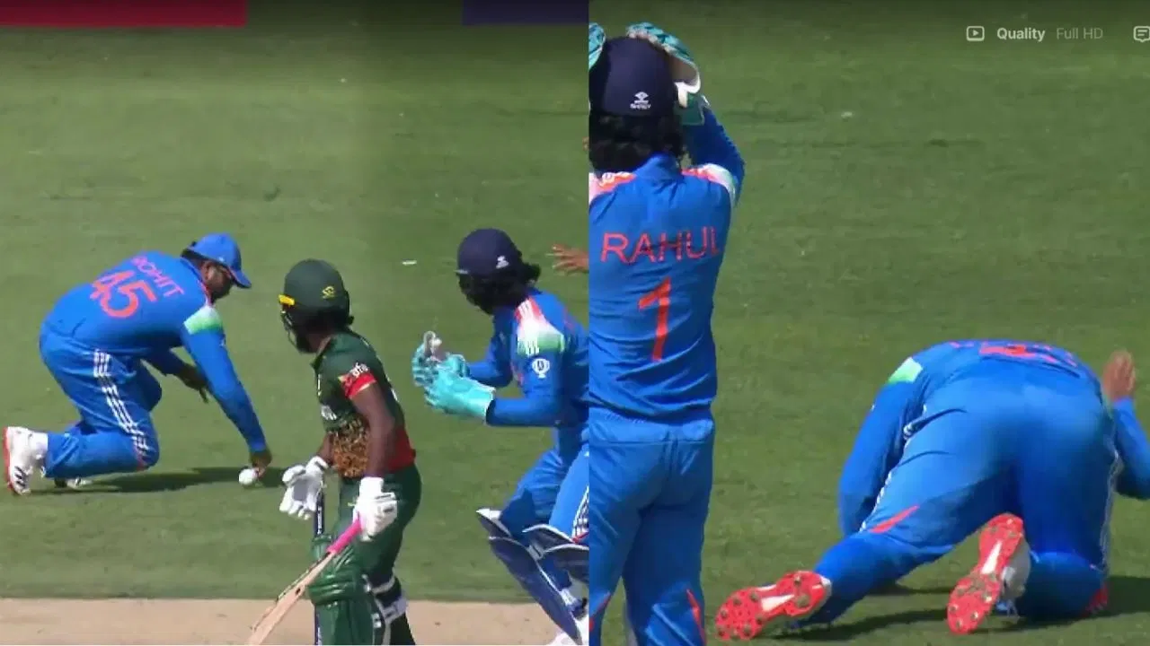 Watch: Rohit Sharma drops hat-trick catch, apologizes to Axar Patel and explodes in anger