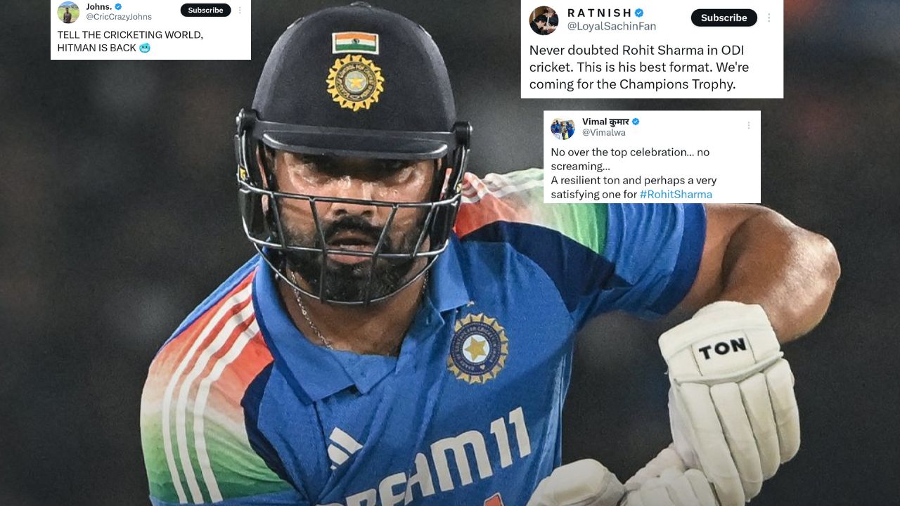 “Tell the cricketing world, HITMAN IS BACK” – Fans erupt as Rohit Sharma hits magnificent ton in Cuttack