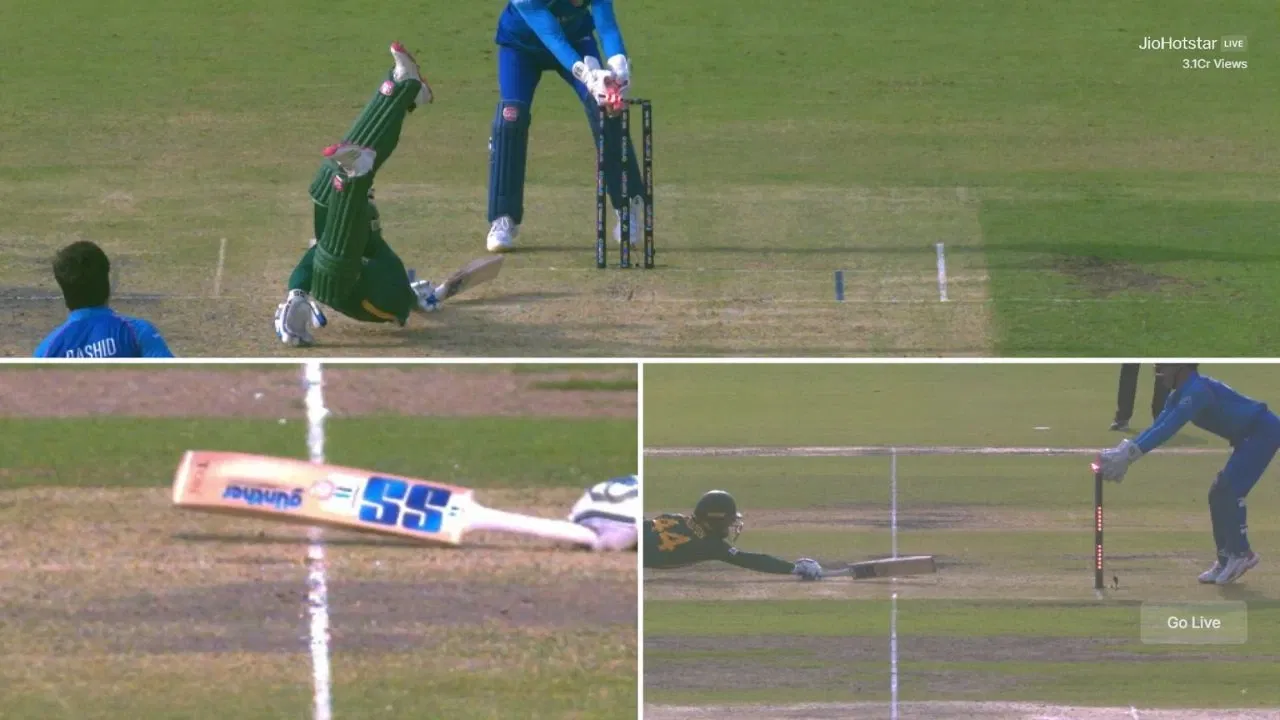 Watch: Rashid Khan’s sensational throw ends Ryan Rickelton’s dream knock in tragic fashion