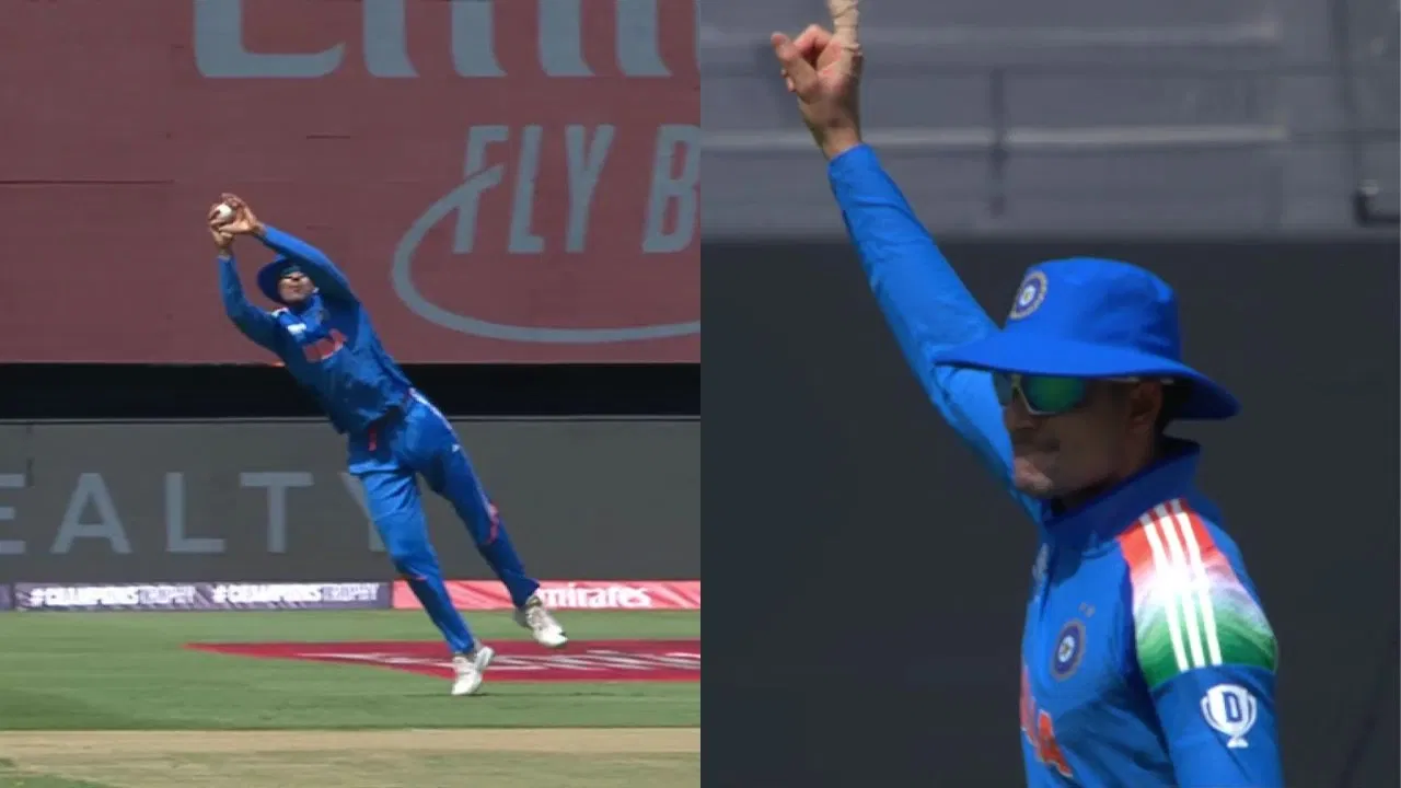 Watch: Shubman Gill takes a stunner in slips to give Mohammed Shami his 2nd wicket in CT 2025