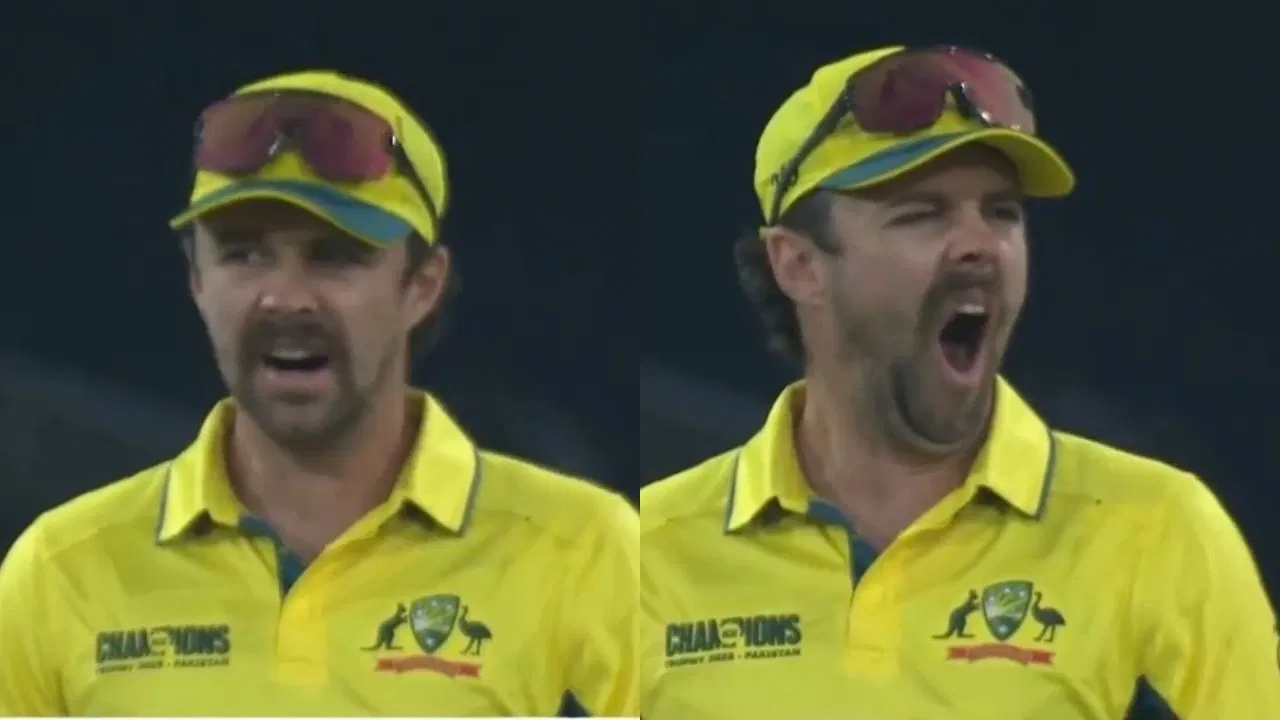 Watch: Travis Head does a Sarfaraz Ahmed, caught yawning on field during AUS vs ENG CT 2025 clash