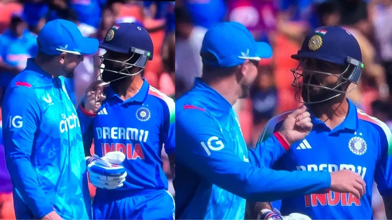 Watch: Virat Kohli shoulder-bumps Liam Livingstone as RCB duo engage in banter during 3rd ODI