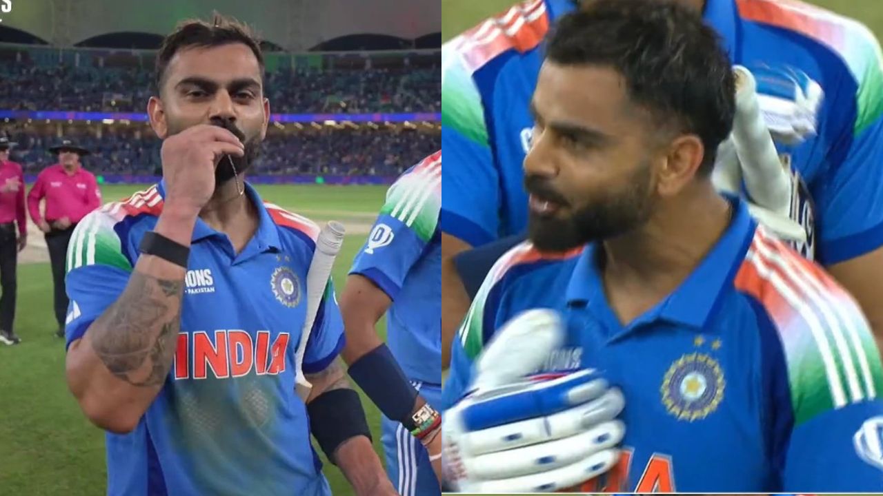 Watch: Virat Kohli emulates Suryakumar Yadav, celebrates 51st ODI ton in style, kisses wedding ring