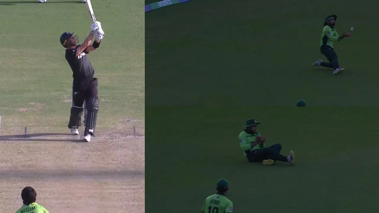 ICC Champions Trophy 2025: Watch: Faheem Ashraf defies Pakistan’s fielding reputation with terrific catch to dismiss Will Young