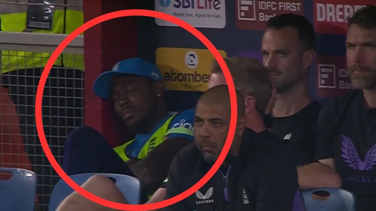 Watch: Surprising! Jofra Archer caught sleeping in dugout during IND vs ENG 3rd ODI