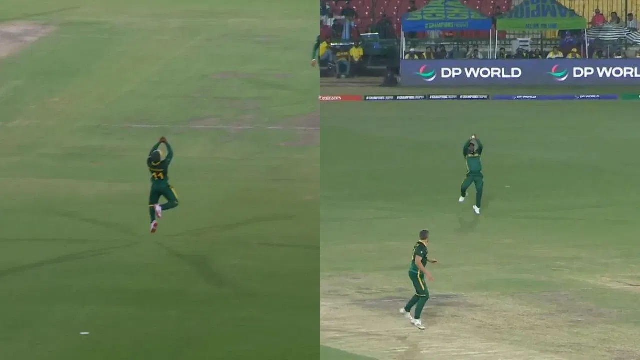 Watch: Temba Bavuma grabs stupendous catch to dismiss Hashmatullah Shahidi in CT 2025