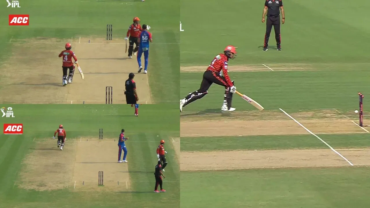 Watch: Travis Head forces Abhishek Sharma to get run-out in DC vs SRH clash