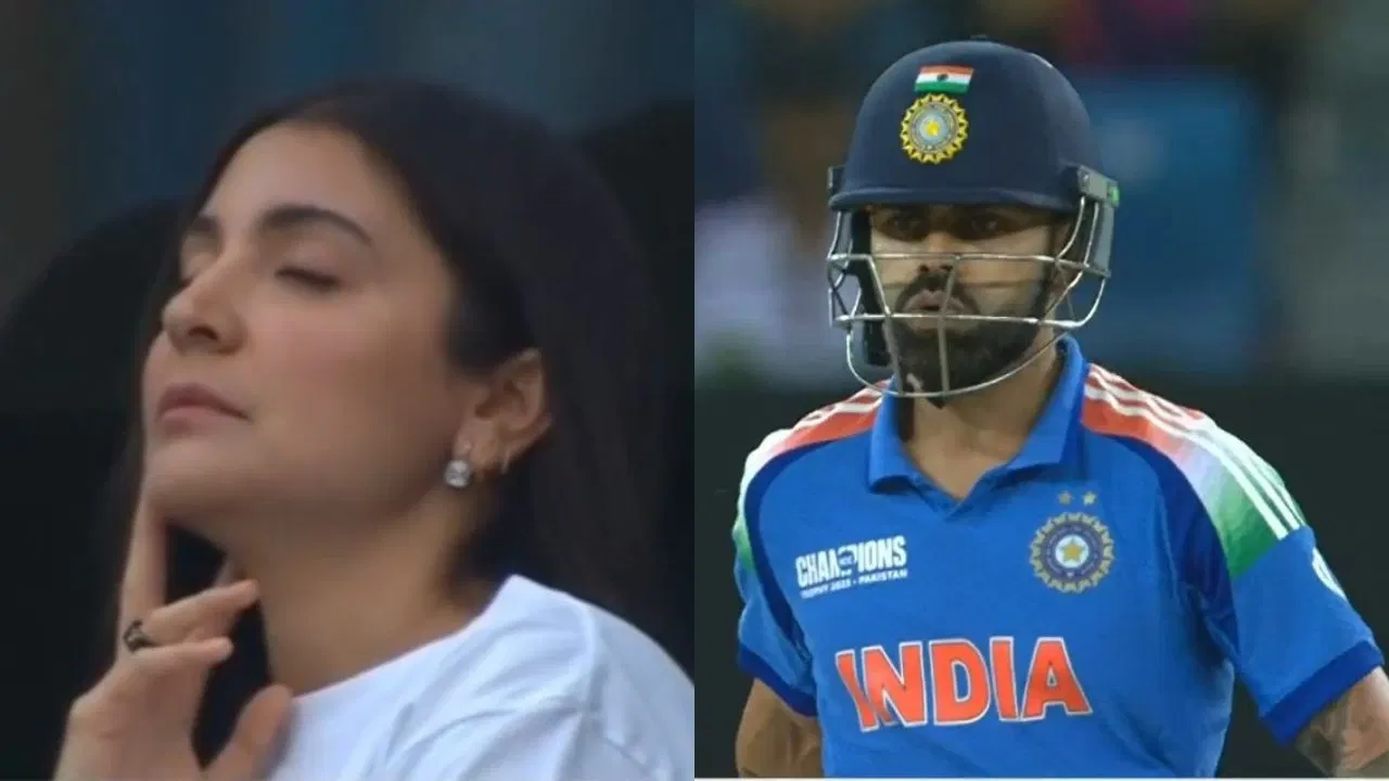 Watch: Anushka Sharma literally dozes off while watching Virat Kohli bat in CT 2025 semi-final