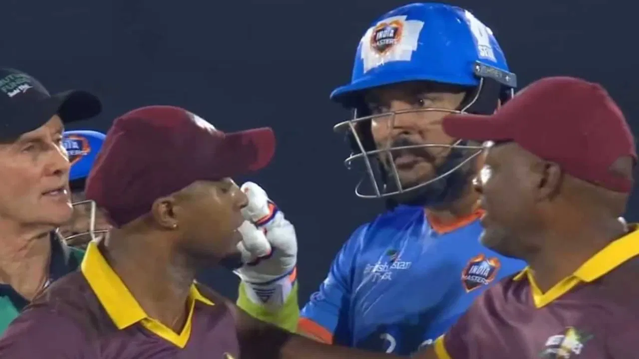 Watch: Yuvraj Singh and Tino Best engage in ugly fight during IML 2025 Final