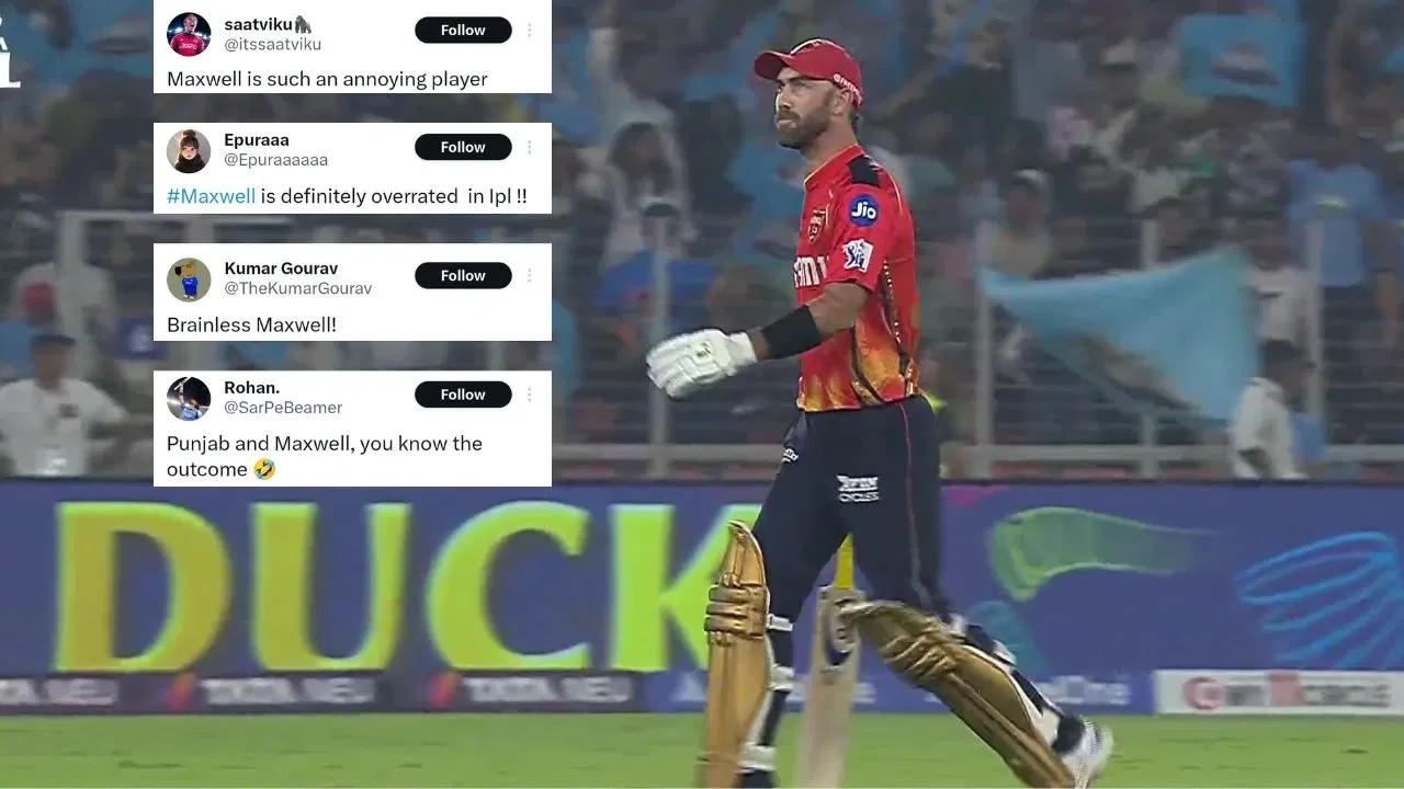 “Glenn Maxwell is biggest fraud in IPL” – PBKS batter attacked after golden duck vs GT