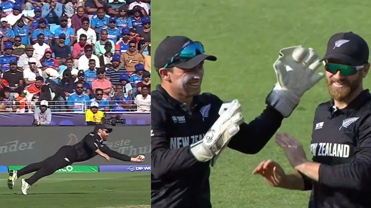 Watch: Kane Williamson’s spectacular catch stuns Ravindra Jadeja in IND vs NZ clash