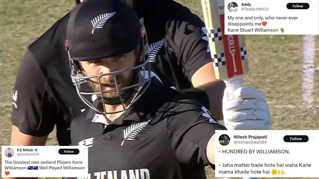 “Greatest New Zealand batter” – Kane Williamson hailed by fans for terrific hundred in CT 2025 semi-final