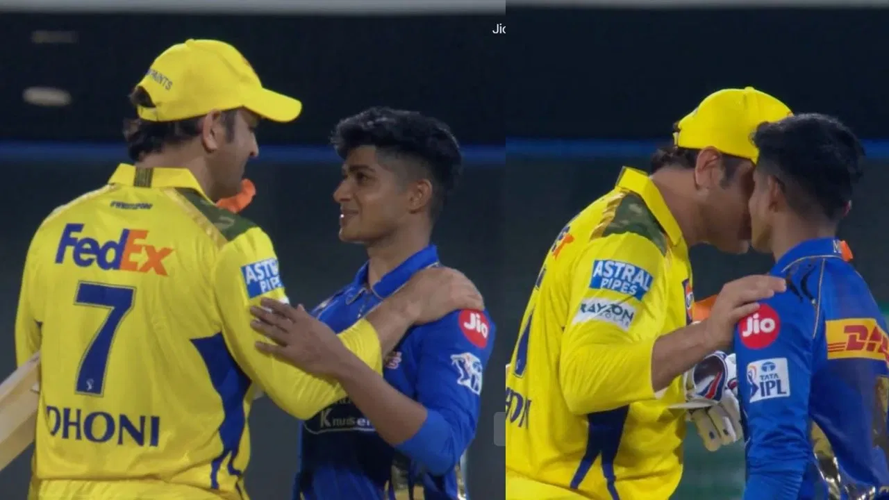 Watch: MS Dhoni’s special appreciation for Vignesh Puthur melts hearts after CSK vs MI clash