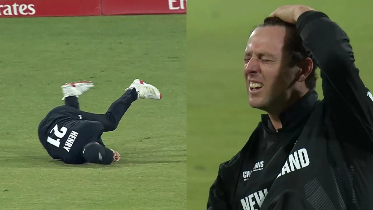 Watch: Matt Henry suffers severe injury in CT 2025 semi-final due to Heinrich Klaasen’s act