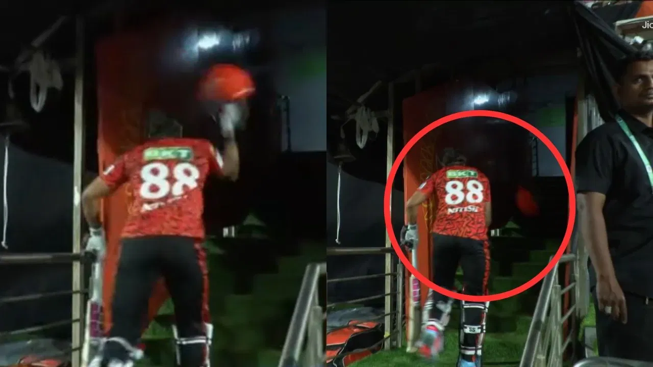 Watch: Nitish Kumar Reddy furiously throws helmet after Ravi Bishnoi humiliates him