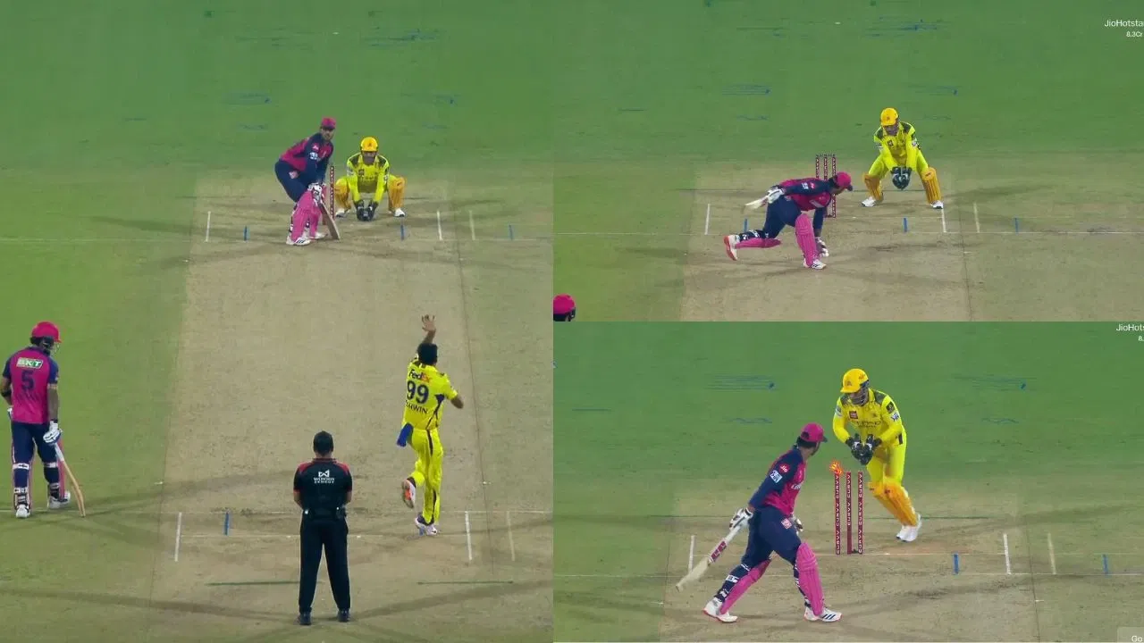 Watch: R Ashwin’s brilliant trap and MS Dhoni’s lightning-fast stumping send Nitish Rana packing