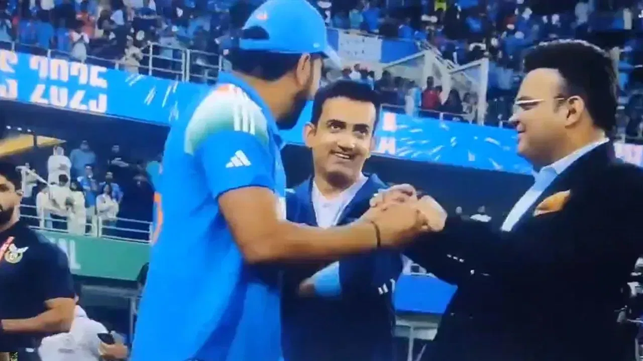 Watch: Rohit Sharma forces ICC chairman Jay Shah to dance wildly after India’s CT 2025 win