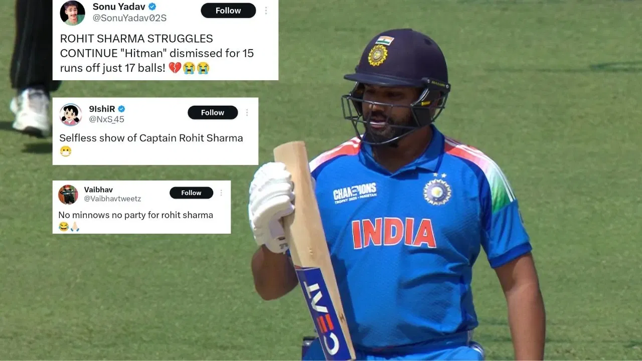 “Rohit Sharma is a walking wicket now” – Fans blast India skipper for failure vs NZ in CT 2025