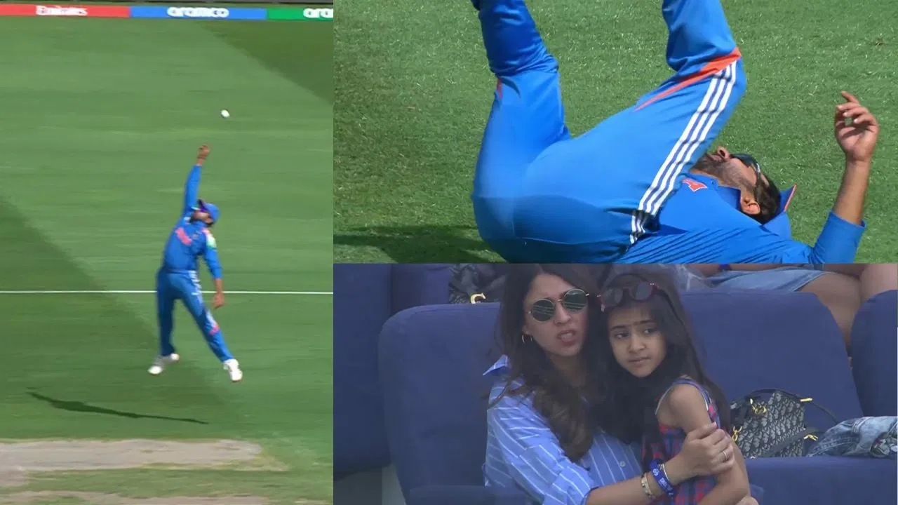 Watch: Rohit Sharma drops Daryl Mitchell in CT 2025 final, leaves Ritika Sajdeh disappointed