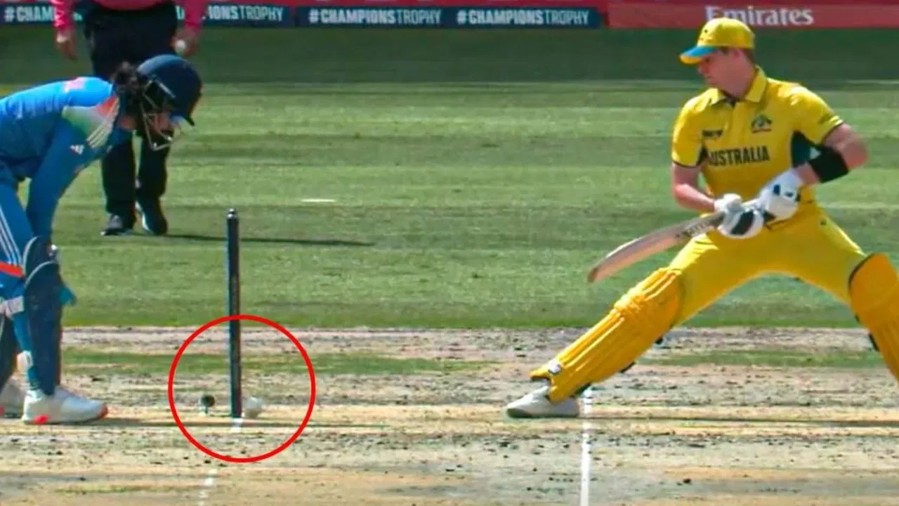 Watch: Steve Smith survives as ball hits stumps, but bails refuse to fall in CT 2025 semi-final