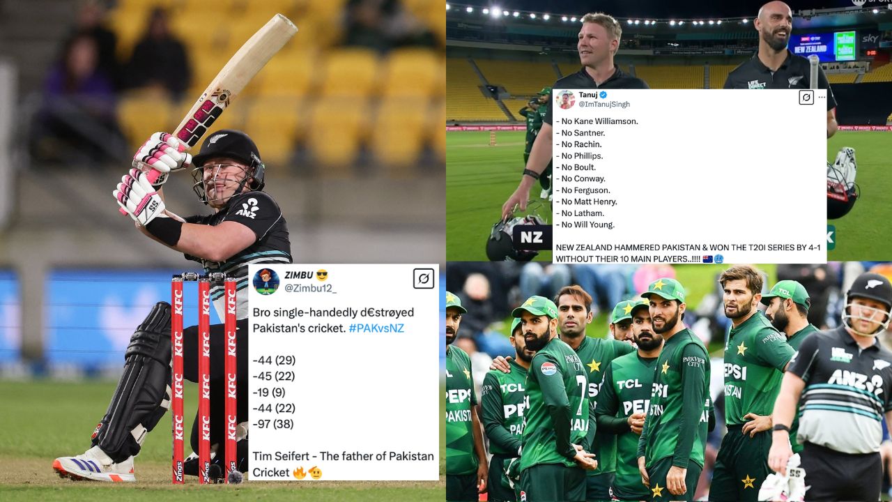 “Tim Seifert sent entire Pakistan team to play Tape-Ball Cricket”- Twitter reacts to embarrassing series loss