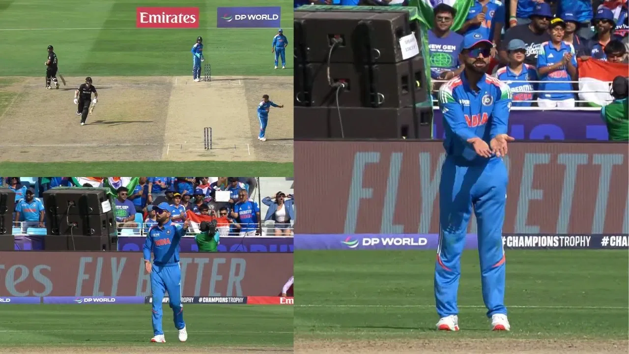Watch: Kuldeep Yadav gets brutal scolding from Virat Kohli for missing run-out chance in CT 2025 final