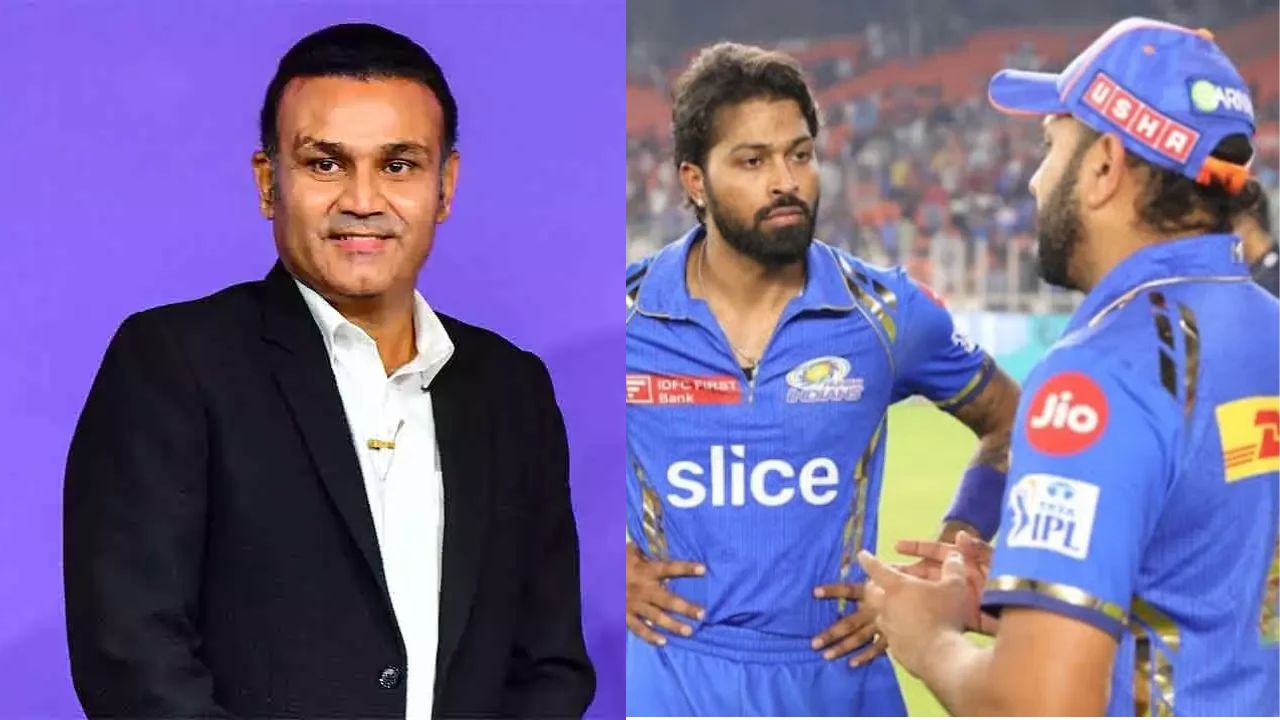 Virender Sehwag shoots down Rohit Sharma with a burning jibe