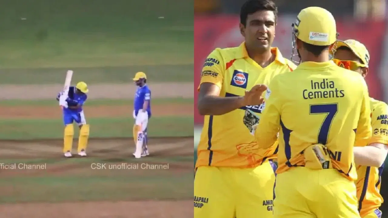 IPL 2025: Watch – Ravichandran Ashwin becomes MS Dhoni’s batting coach