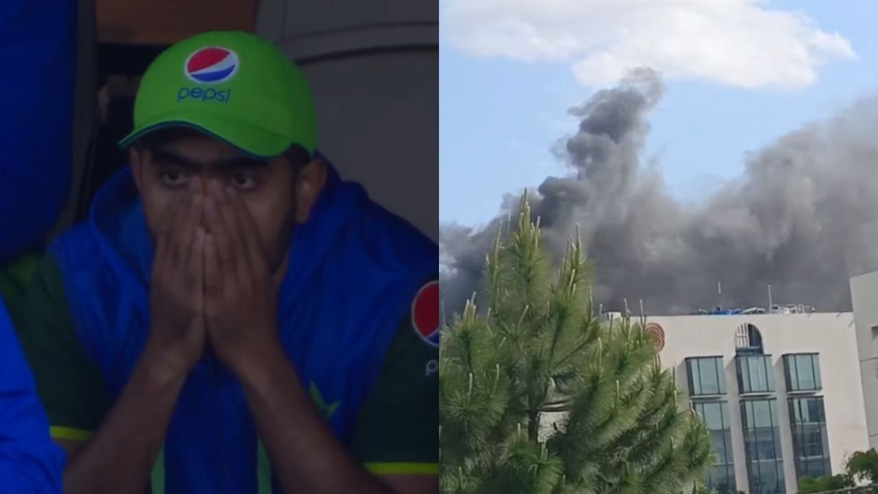 Watch- Babar Azam’s team hotel set on fire in Pakistan; full team disturbed in PSL