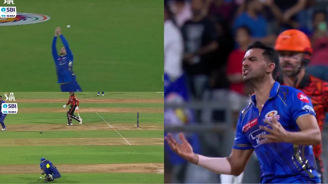 Watch: Deepak Chahar EXPLODES as Will Jacks, Karn Sharma drop Abhishek Sharma, Travis Head in 1st over