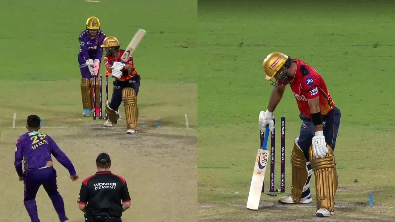 Watch: Glenn Maxwell disgusted with himself after being castled by Varun Chakravarthy