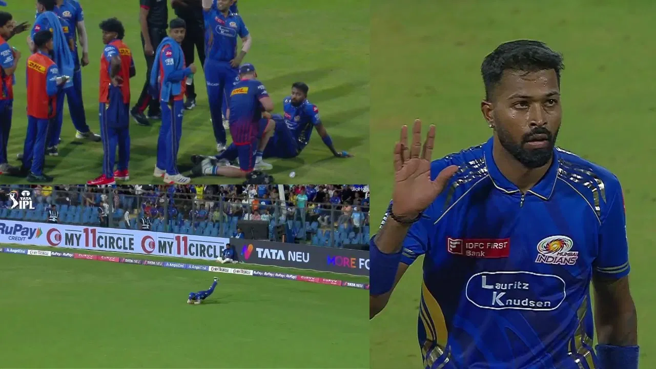 Watch: Hardik Pandya nearly suffers severe injury, then gives ‘goodbye’ send-off to Abhishek Sharma
