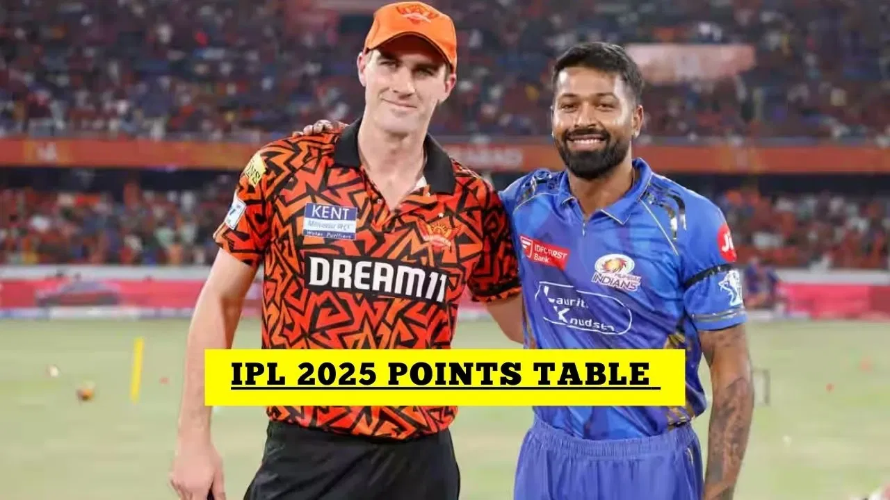 IPL Points Table, Orange Cap, Purple Cap After SRH vs MI Match 41 – IPL 2025