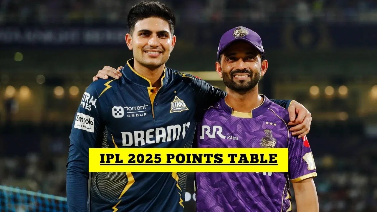IPL Points Table, Orange Cap, Purple Cap After KKR vs GT Match 39- IPL 2025