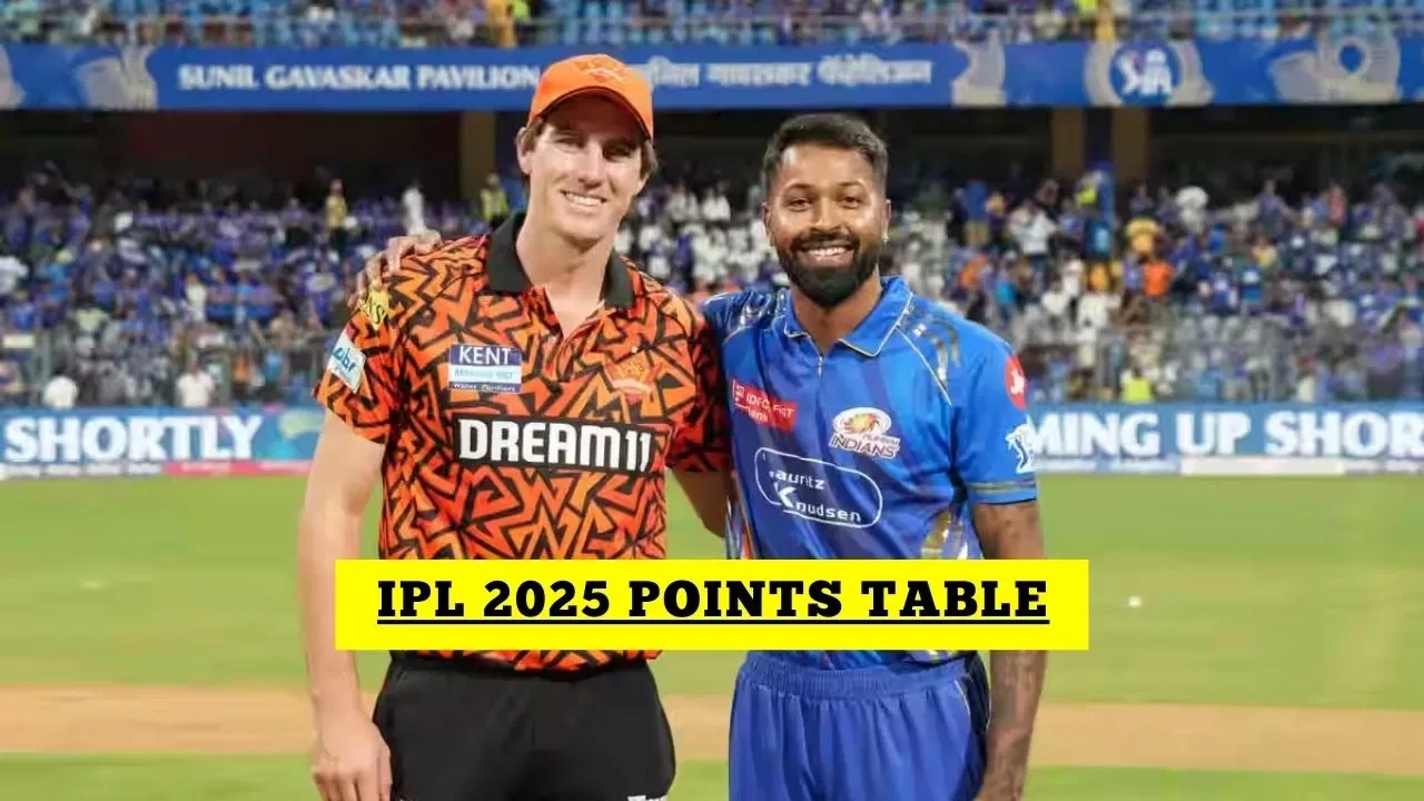 IPL Points Table, Orange Cap, Purple Cap After MI vs SRH Match 33 – IPL 2025