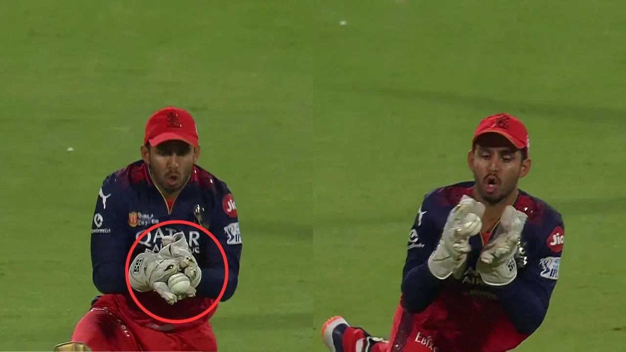 Watch: Jitesh Sharma grabs unbelievable sky-high catch with fingertips to dismiss Jake Fraser-McGurk