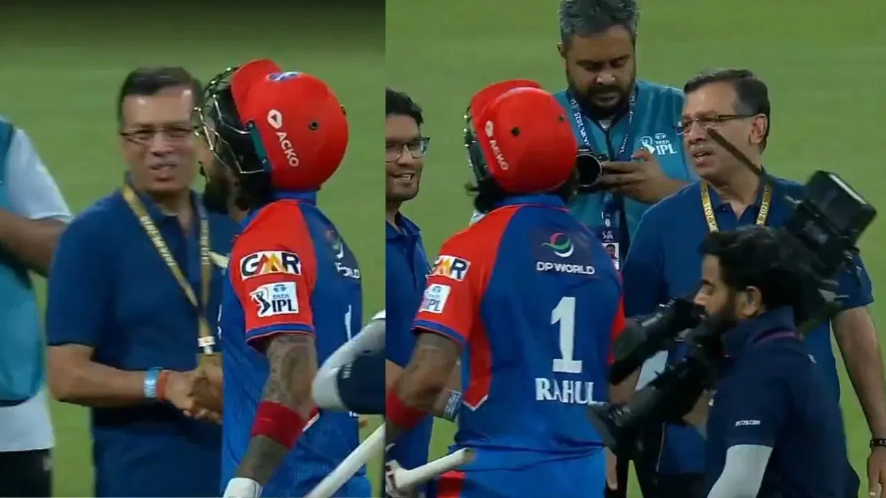 Watch: KL Rahul walks away from Sanjiv Goenka coldly after awkward handshake following DC’s win vs LSG