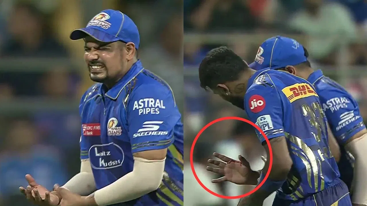 Watch: Abhishek Sharma leaves Karn Sharma bleeding, ‘Injured’ MI star walks off the field
