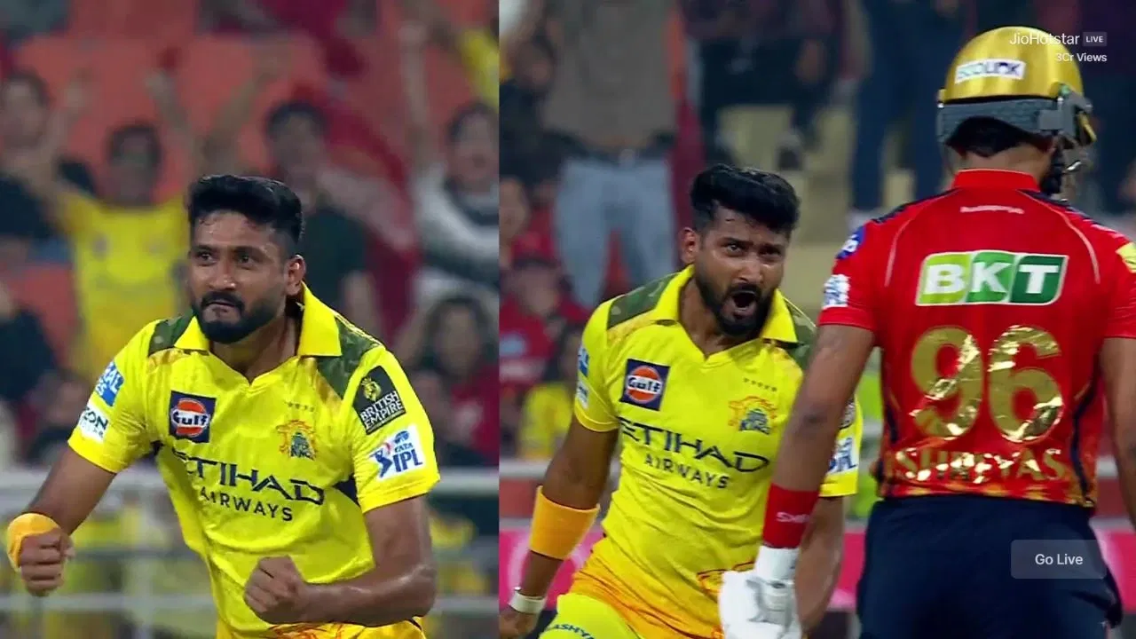 Watch: Khaleel Ahmed gives hostile send-off to Shreyas Iyer after rattling his stumps