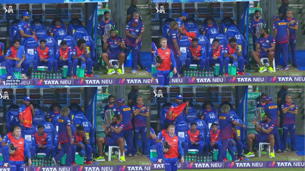 Watch: Kieron Pollard crazily imitates Jasprit Bumrah to send message to Hardik Pandya, Rohit Sharma laughs