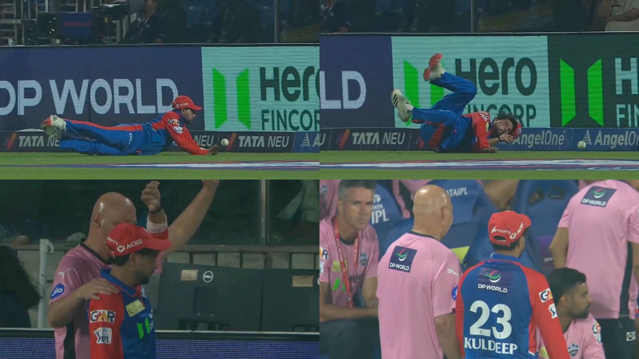 Watch- Kuldeep Yadav suffers scary injury, IPL 2025 campaign at risk!!