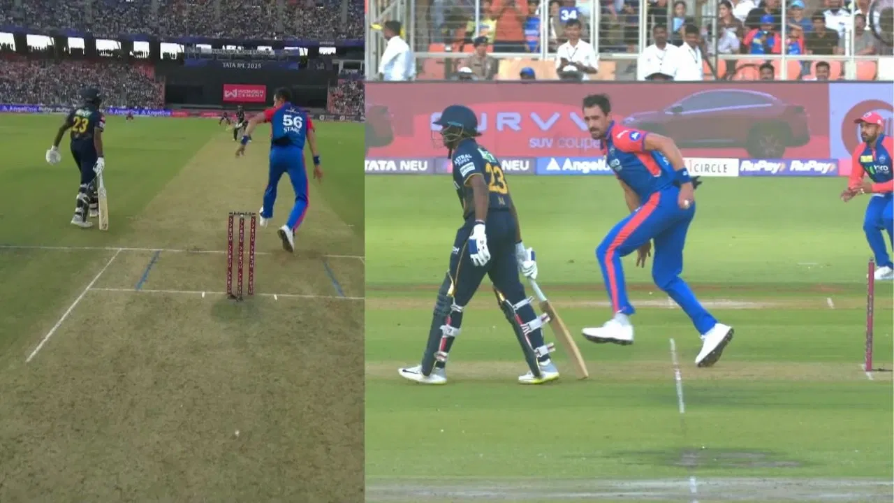 Watch: Mitchell Starc shocks everyone by threatening to Mankad Sai Sudharsan in GT vs DC clash